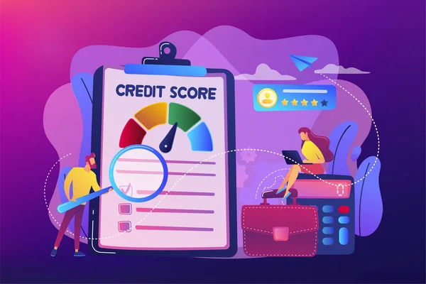 Credit rating concept vectorillustratie. — Stockvector