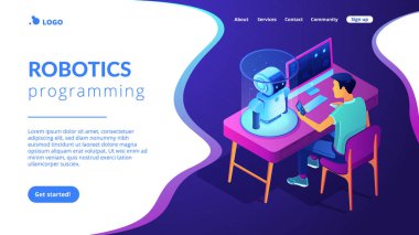 Robot programlama isometric3d açılış sayfası.