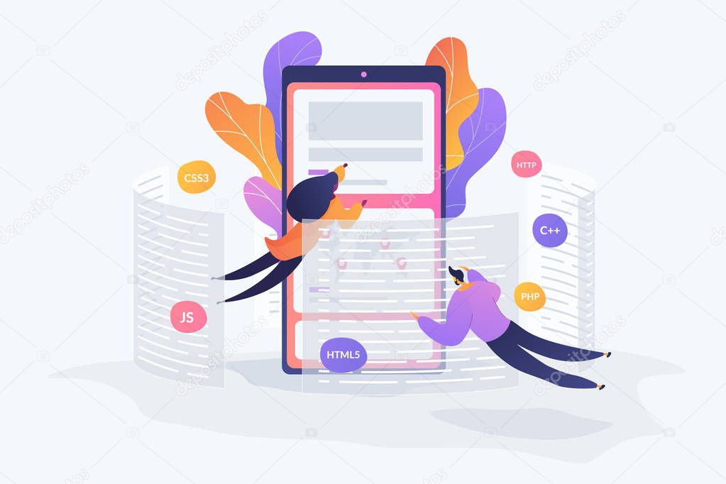 Front end development it concept vector illustration