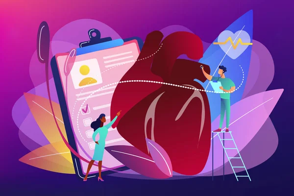 Εικονογράφηση διάνυσμα έννοια ισχαιμική καρδιοπάθεια. — Διανυσματικό Αρχείο