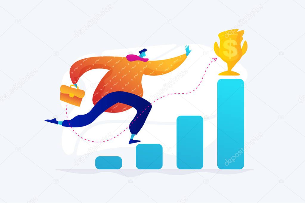 Goals and objectives concept vector illustration.