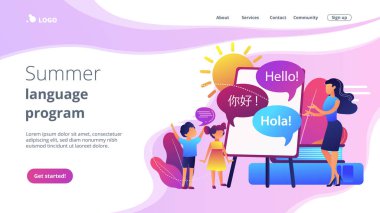 Bilgisayar programlama kampı iniş sayfası.