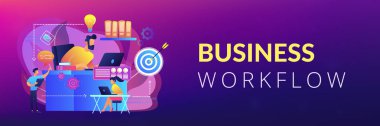 İş akışı kavramı banner başlığı.
