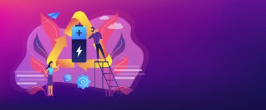 Eko pil kavramı banner başlığı.