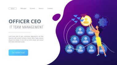 CEO BT kavramı vektör çizim