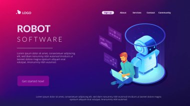 Robot yazılım isometric3d açılış sayfası.