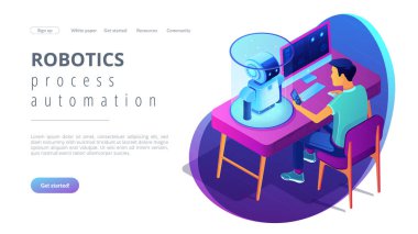 Robot programlama isometric3d açılış sayfası.