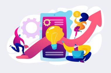 Verimlilik kavramı vektör çizim.