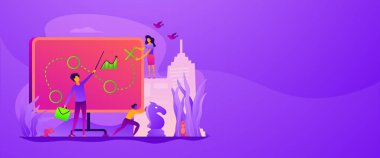 Kariyer büyüme Web afiş kavramı.