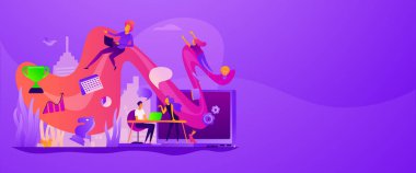 Workflow web pankartı konsepti.