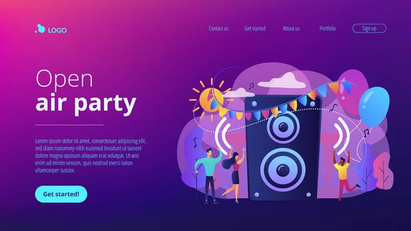 Konzept Landing Page. — Stockvektor