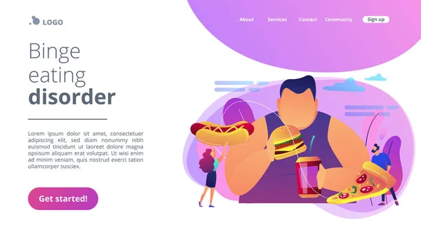 Concepto landing page . — Archivo Imágenes Vectoriales