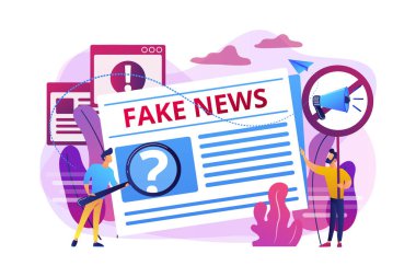 Fake news concept vector illustration clipart