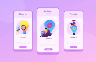 İş çözüm app arabirimi şablonu.