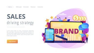 Marka konsepti iniş sayfası