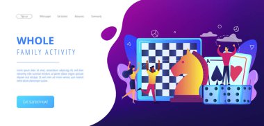 Oyun konsepti iniş sayfası.