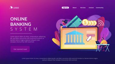 Bankacılık platformu iniş sayfasını aç.