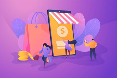 Akıllı şehir gösteriminde akıllı perakende.