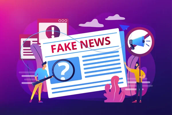 Fake News concept vector illustratie — Stockvector