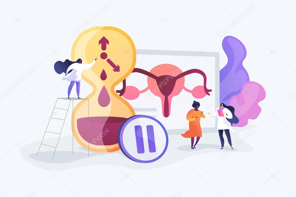 Menopause concept vector illustration