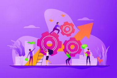 Takım çalışması güç kavramı vektör illüstrasyon