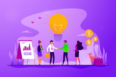 Ortaklık konsepti vektör çizimi