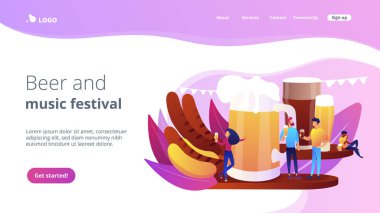 Bira Fest Concept açılış sayfası.
