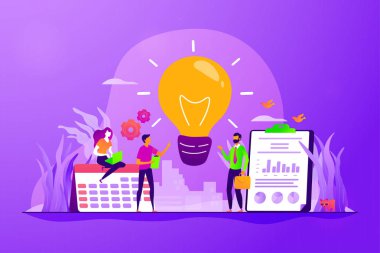 Vizyon deyimi kavramı vektör çizim