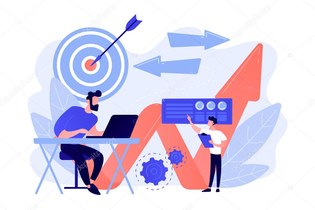 Business direction concept vector illustration.