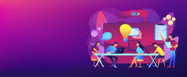 İş brifingi konsept afişi başlığı