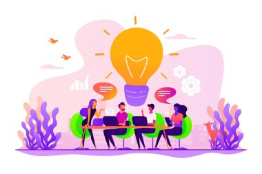 Kavram vektör çizim beyin fırtınası