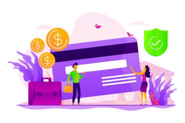 Banka hesabı kavramı vektör çizim