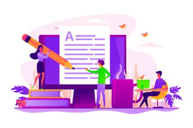 Copywriting kavramı vektör çizim