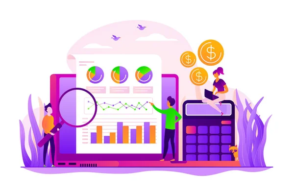 Business analysis concept vector illustration — Stock Vector