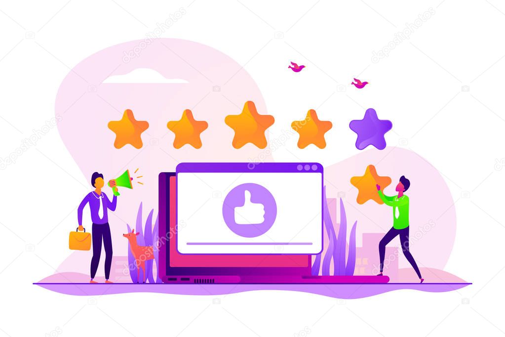 Rating concept vector illustration