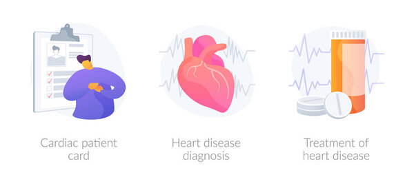Cardiology vector concept metaphors.