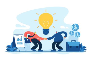 Ortaklık konsepti vektör çizimi