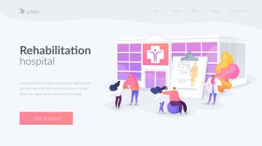 Rehabilitasyon merkezi iniş sayfası kavramı