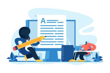 Copywriting kavramı vektör çizim