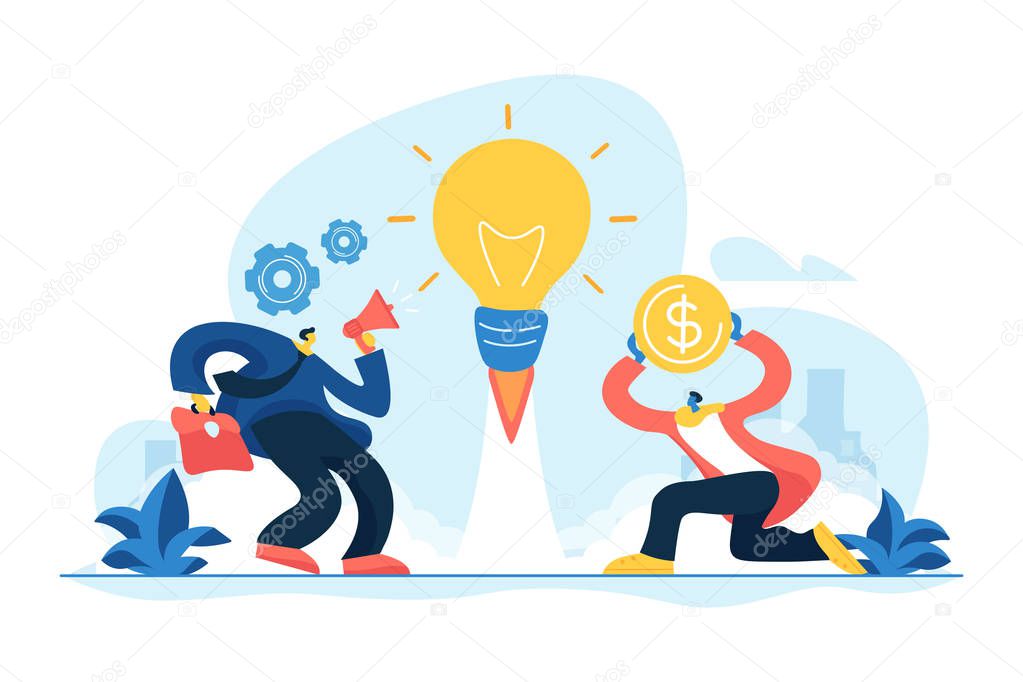 Business idea concept vector illustration