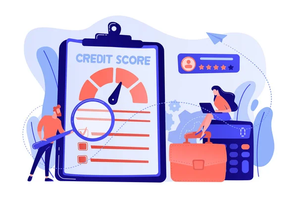 Credit rating concept vectorillustratie. — Stockvector