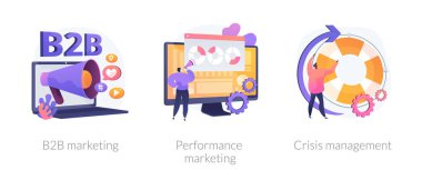 Dijital pazarlama vektör metaforları