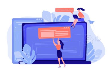 Bloging kavramı vektör çizim.