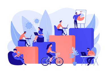 Modern işyeri kavramı vektör illüstrasyon