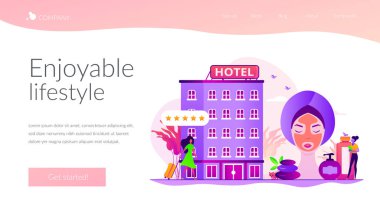 Sağlık ve kaplıca otel iniş sayfası şablonu