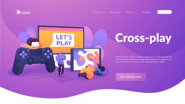 Platform ötesi oyun açılış sayfası şablonu.