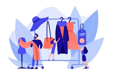 Moda evi kavramı vektör çizim.