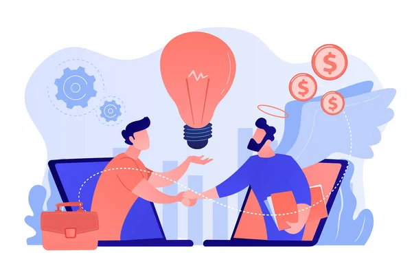 Angel Investor Konzept Vektor Illustration — Stockvektor