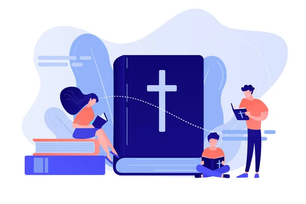 Holy bible concept vector illustration.