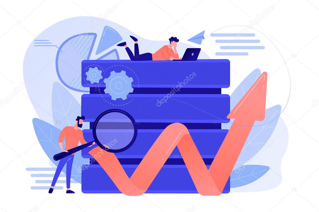 Big data tools concept vector illustration.